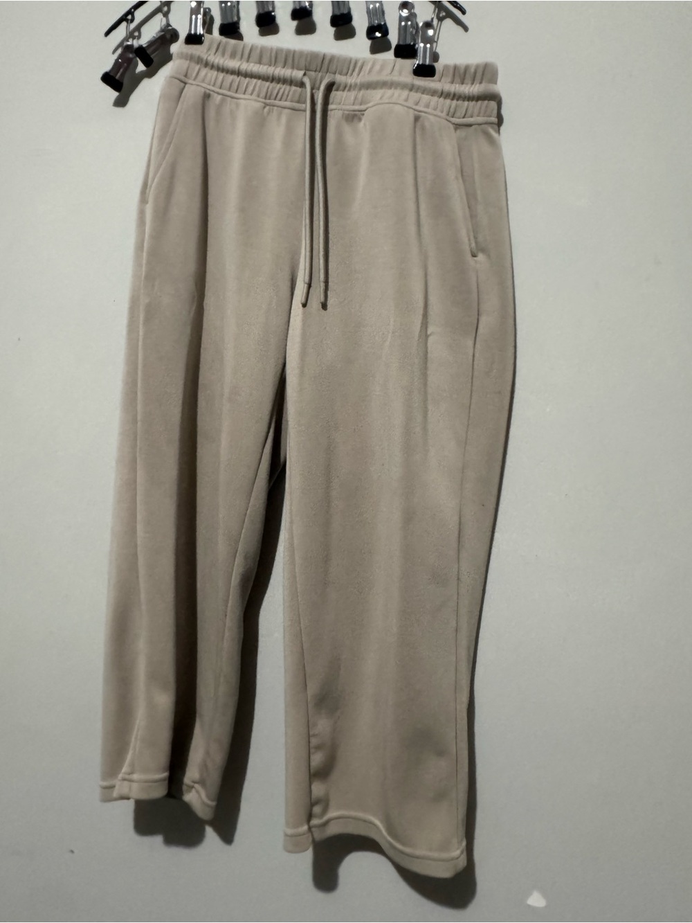 Velocity Men's Drawstring Joggers in Beige Taupe